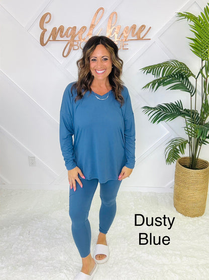 Clearance sale!Brushed Loungewear Butter Set,Comfy , Breathable and Stretch top and straight leg pants ,best for Fall