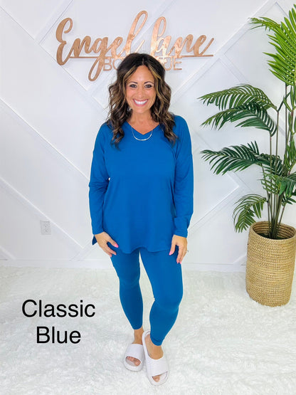 Clearance sale!Brushed Loungewear Butter Set,Comfy , Breathable and Stretch top and straight leg pants ,best for Fall